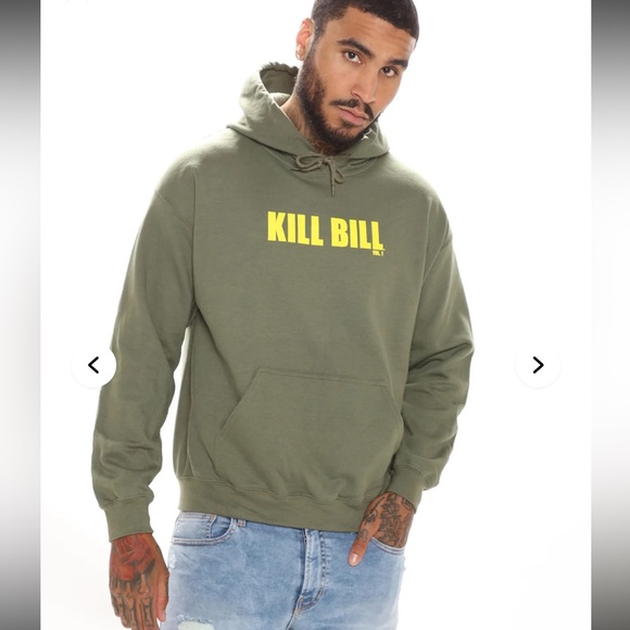 Nova Men Kill Bill Movie Poster Hoodie, Green, Men’s size Large - Picture 1 of 8